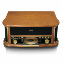 LENCO TCD-2551 Plattenspieler Holzgehäuse USB Kassette, Holz
