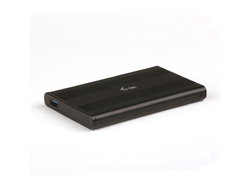 I-TEC USB 3.0 Advance MySafe AluBasic Gehaeuse 6,4cm 2,5Zoll SATA HDD Festplattengehaeuse extern SuperSpeed schwarz Aluminium
