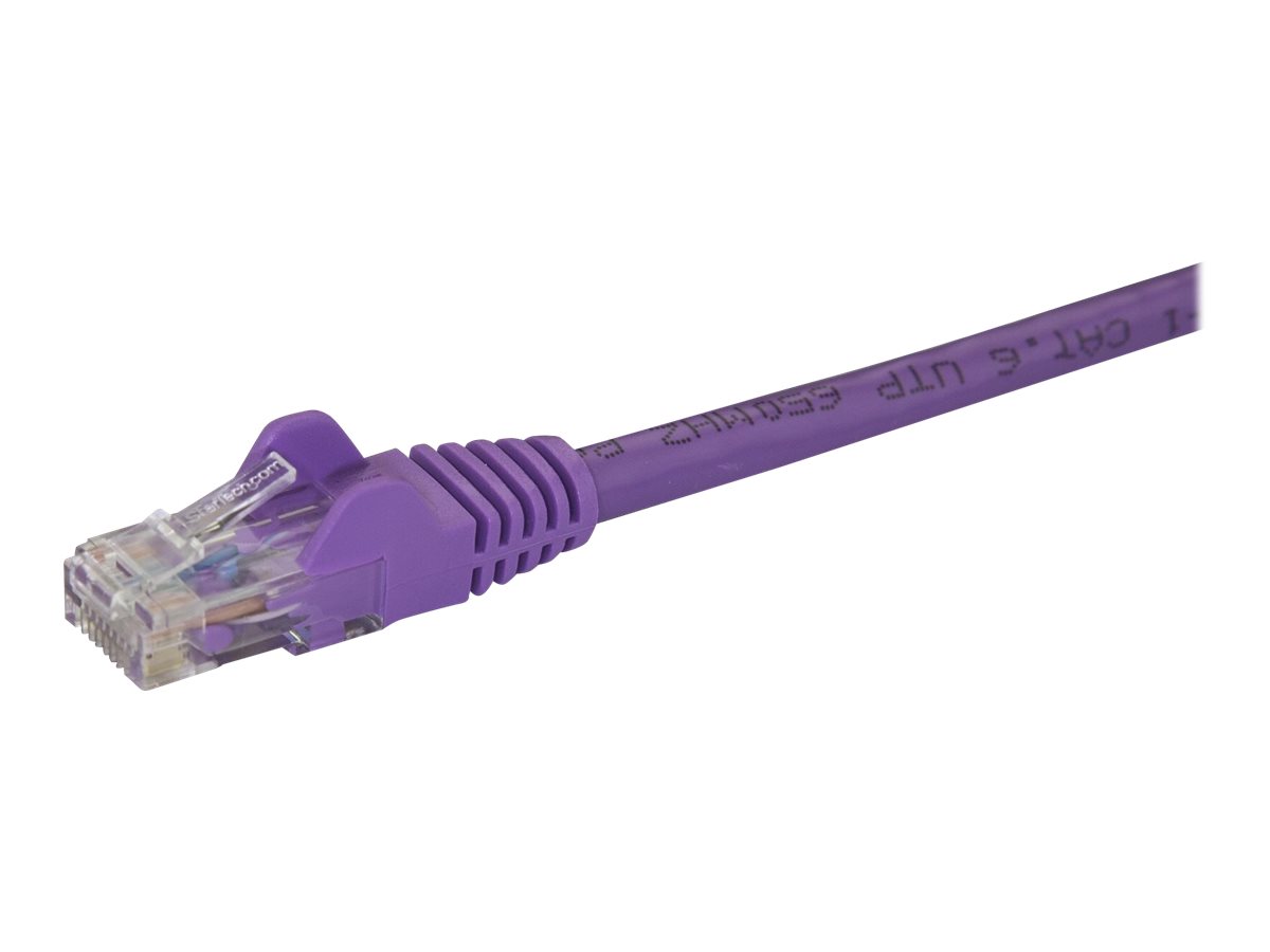 STARTECH.COM 3 m Purple Cat6 Patch Cable with Snagless RJ45 Connectors - Cat6 Ethernet Cable - 3m Cat 6 UTP Cable