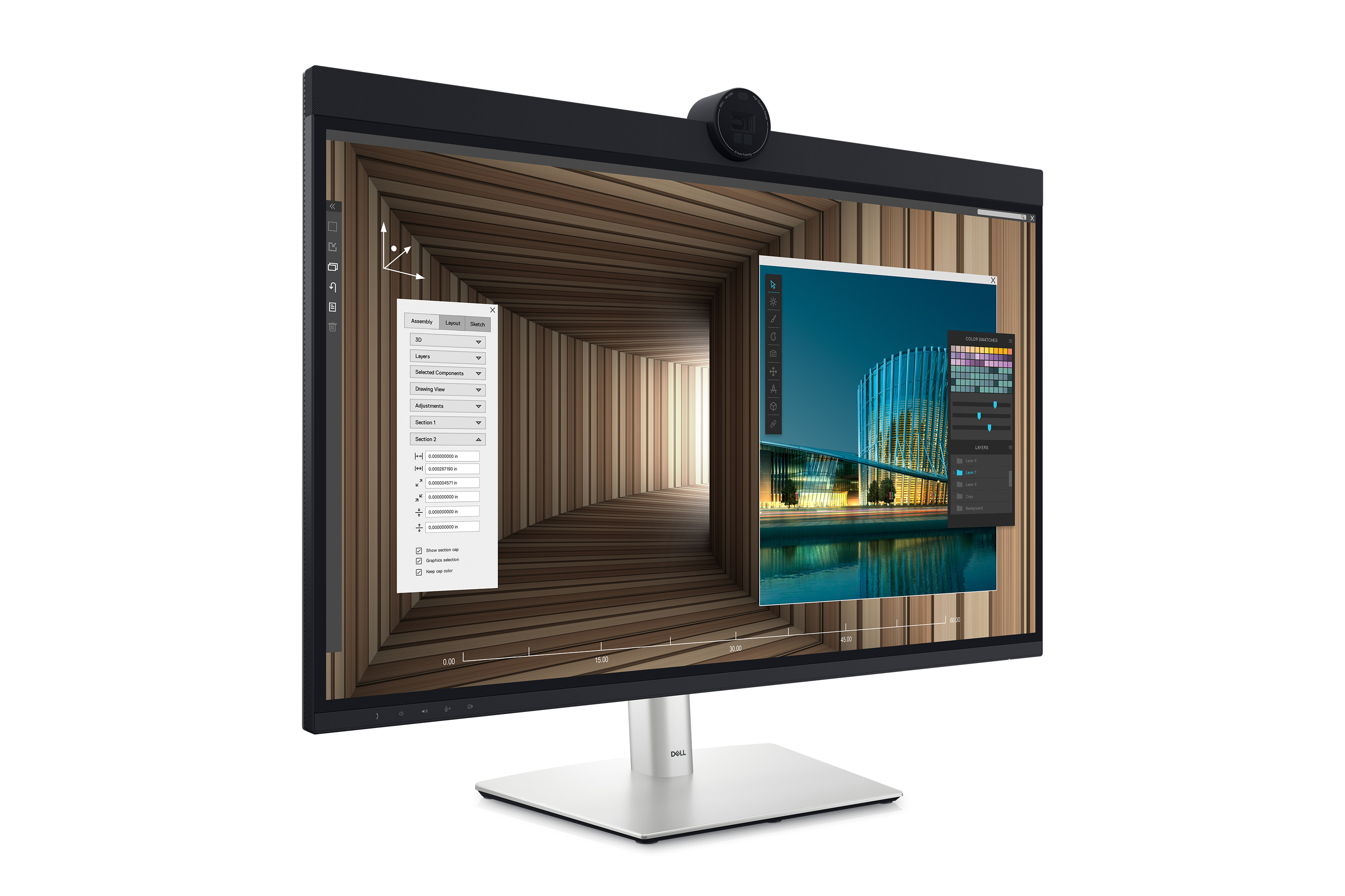 813cm32 6144x3456 Dell U3224KBA UltraSharp 6K IPS Black DP LS HDMI 5ms 3 Jahre Advance Exchange