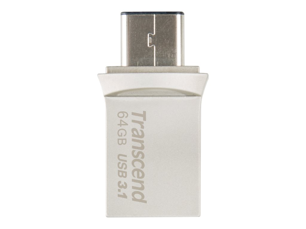 TRANSCEND JetFlash 890S 64GB Dual USB 3.1 Flash Drive + Type-C