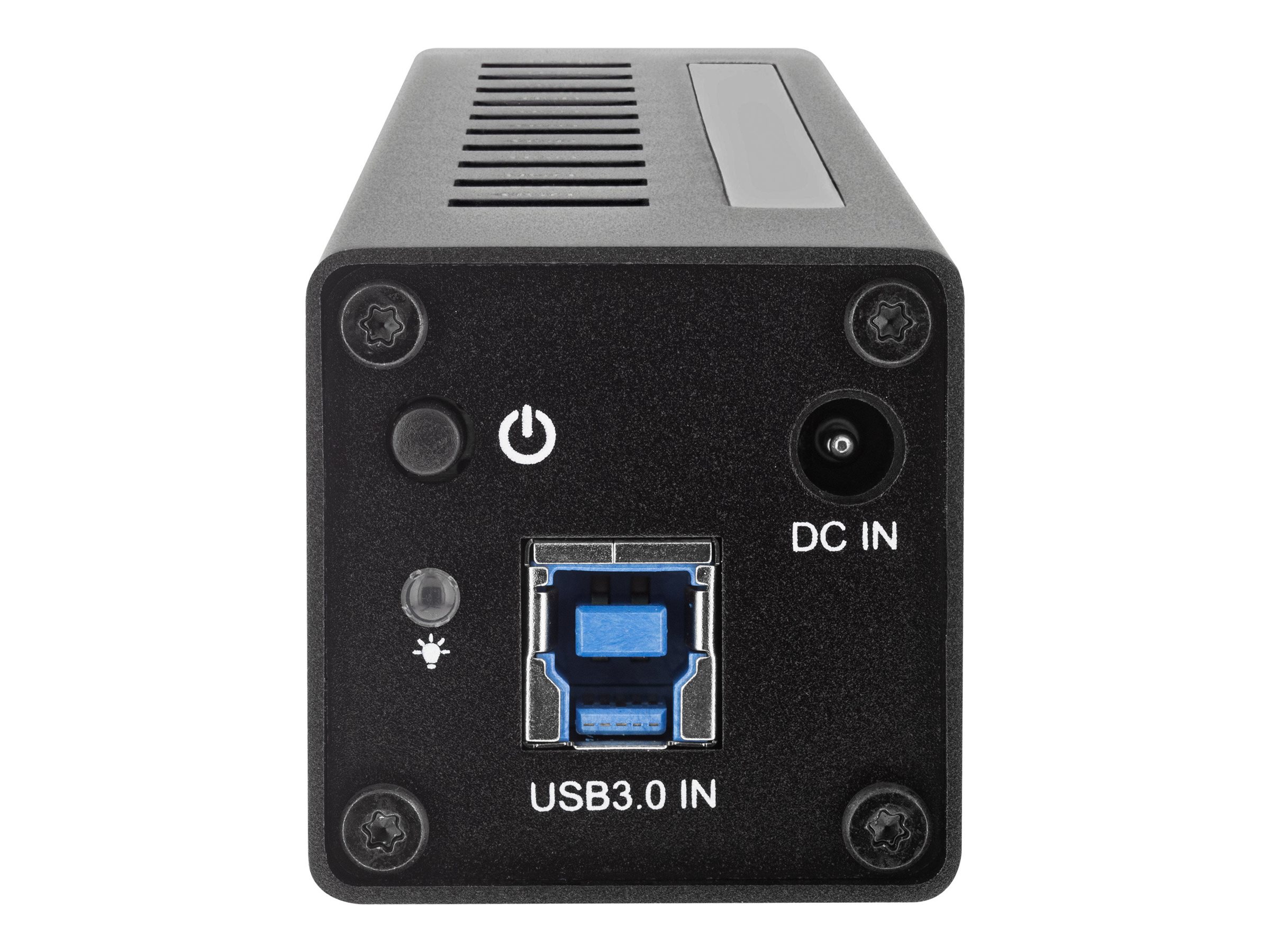 INLINE USB 3.0 Hub 10 Port Aluminiumgehäuse schwarz mit 4A Netzteil