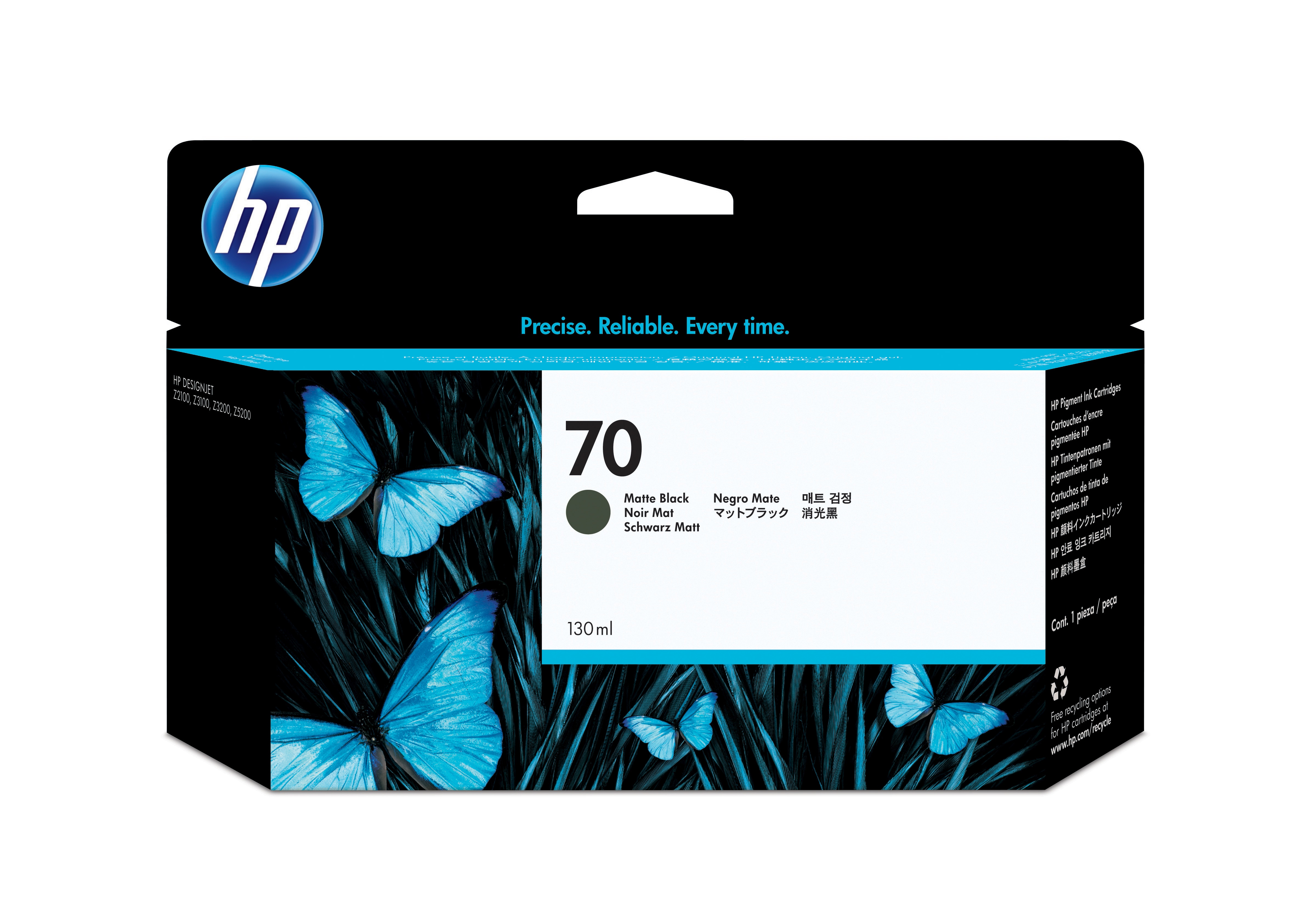 HP 70 Tintenpatrone 130 ml mattschwarz