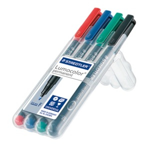 STAEDTLER Lumocolor Folienstifte-Set farbsortiert permanent 4 St.