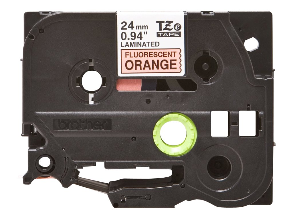 TZEB51 BROTHER PTOUCH 24mm ORANGE-SCHW