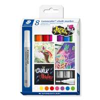 STAEDTLER Lumocolor chalk marker Kreidemarker farbsortiert 2,4 mm, 8 St. STAEDTLER Lumocolor chalk marker Kreidemarker farbsortiert 2,4 mm, 8 St.