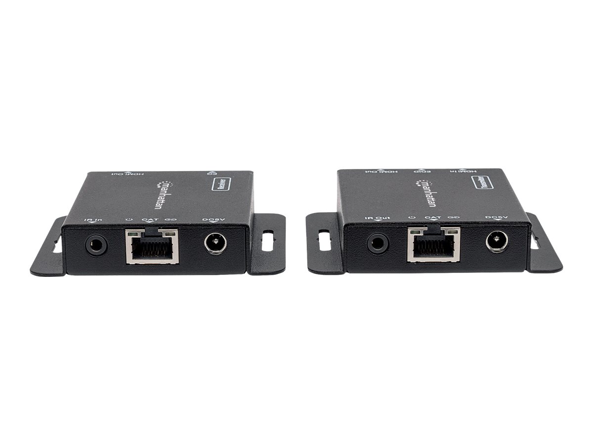 MANHATTAN HDMI over Ethernet Extender Kit Signalverstaerker 1080p bis zu 50 m ueber ein Cat6-Netzwerkkabel lokaler HDMI Ausgang