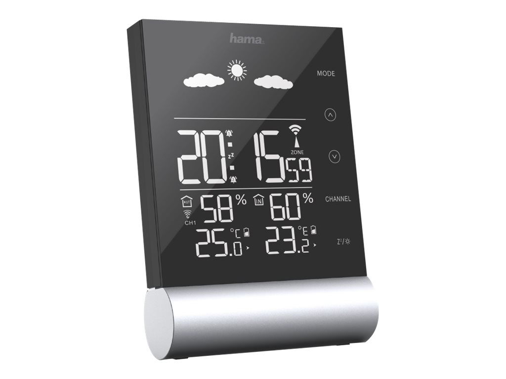 Hama Wetterstation Black Line schwarz Hama Wetterstation Black Line schwarz