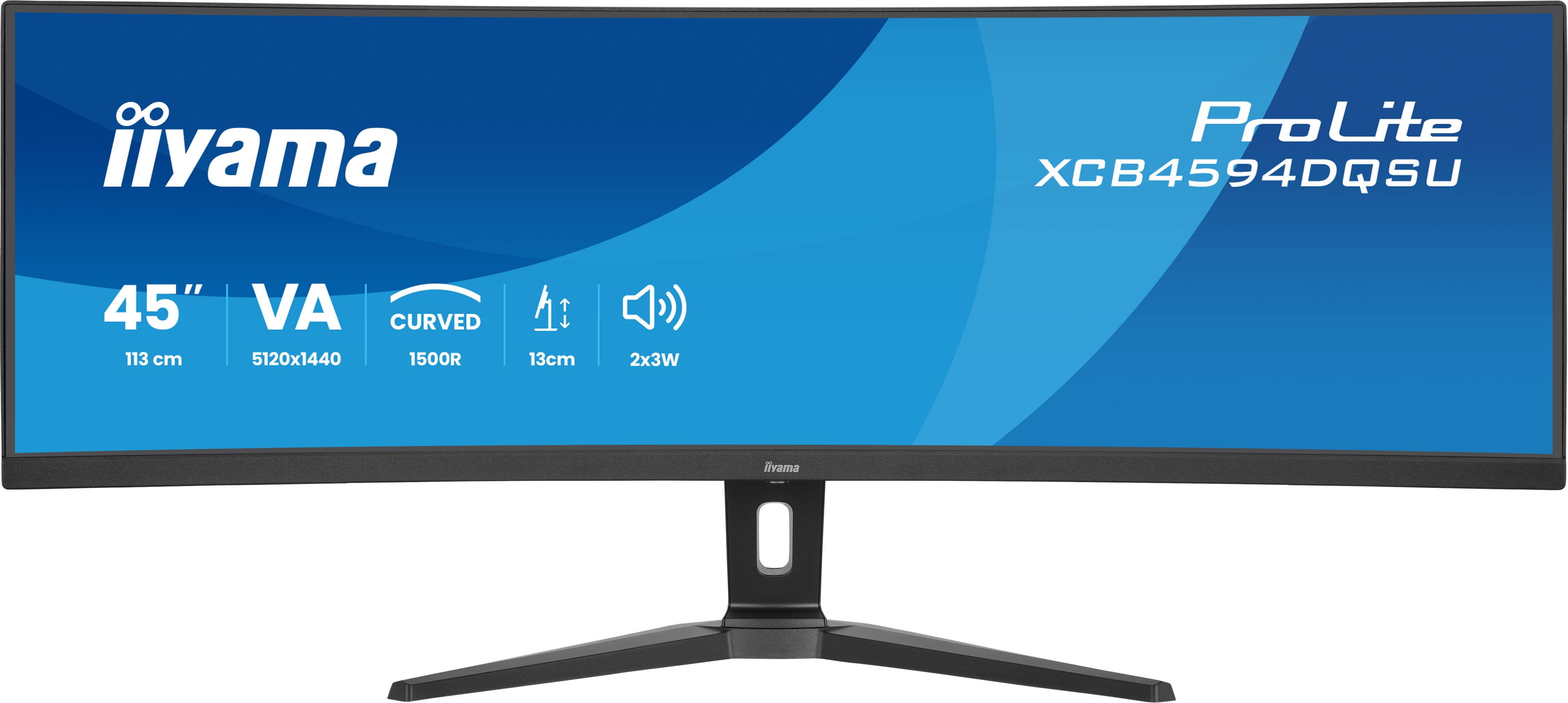 Iiyama ProLite XCB4594DQSU-B1 gebogen 32:9 2xHDMI+DP+2xUSB-C
