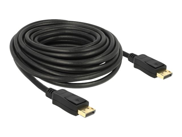 Delock Kabel DisplayPort 1.2 Stecker > DisplayPort Stecker schwarz 4K 60 Hz 10m Delock Kabel DisplayPort 1.2 Stecker > DisplayPort Stecker schwarz 4K 60 Hz 10m