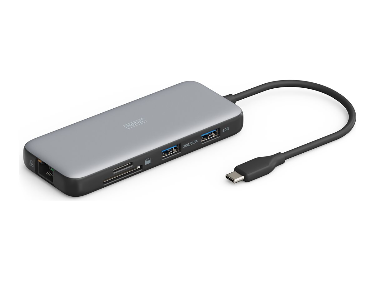 Docking USBCHDMI,USB30,RJ45,SD,MicroSD,CPD Alu s