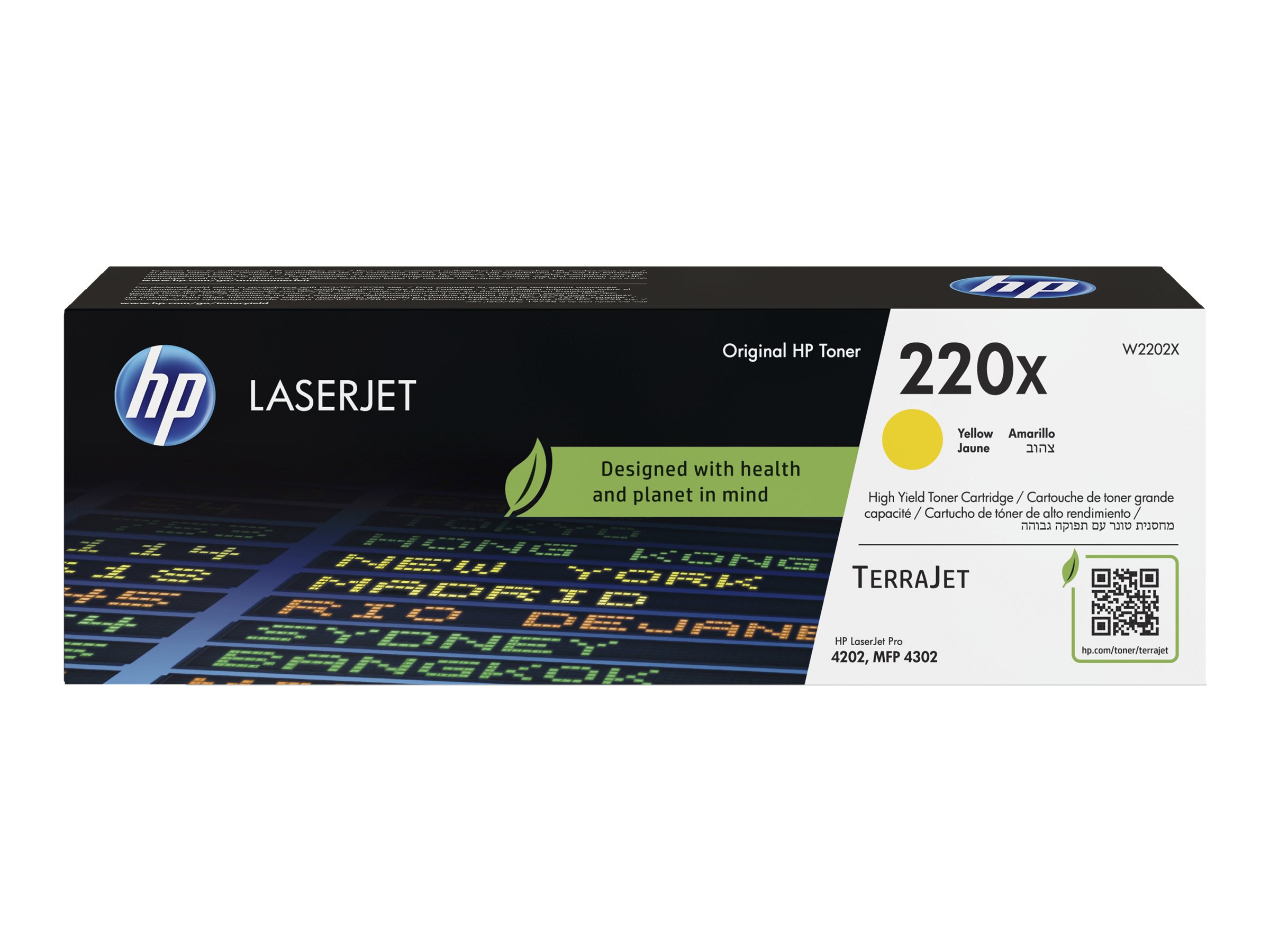 HP 220X W2202X gelb Tonerkartusche