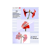 100 OLYMPIA Laminierfolien glaenzend fuer A5 80 micron 100 OLYMPIA Laminierfolien glaenzend fuer A5 80 micron