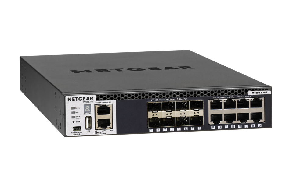 16P Netgear M43008X8F M RM SFP