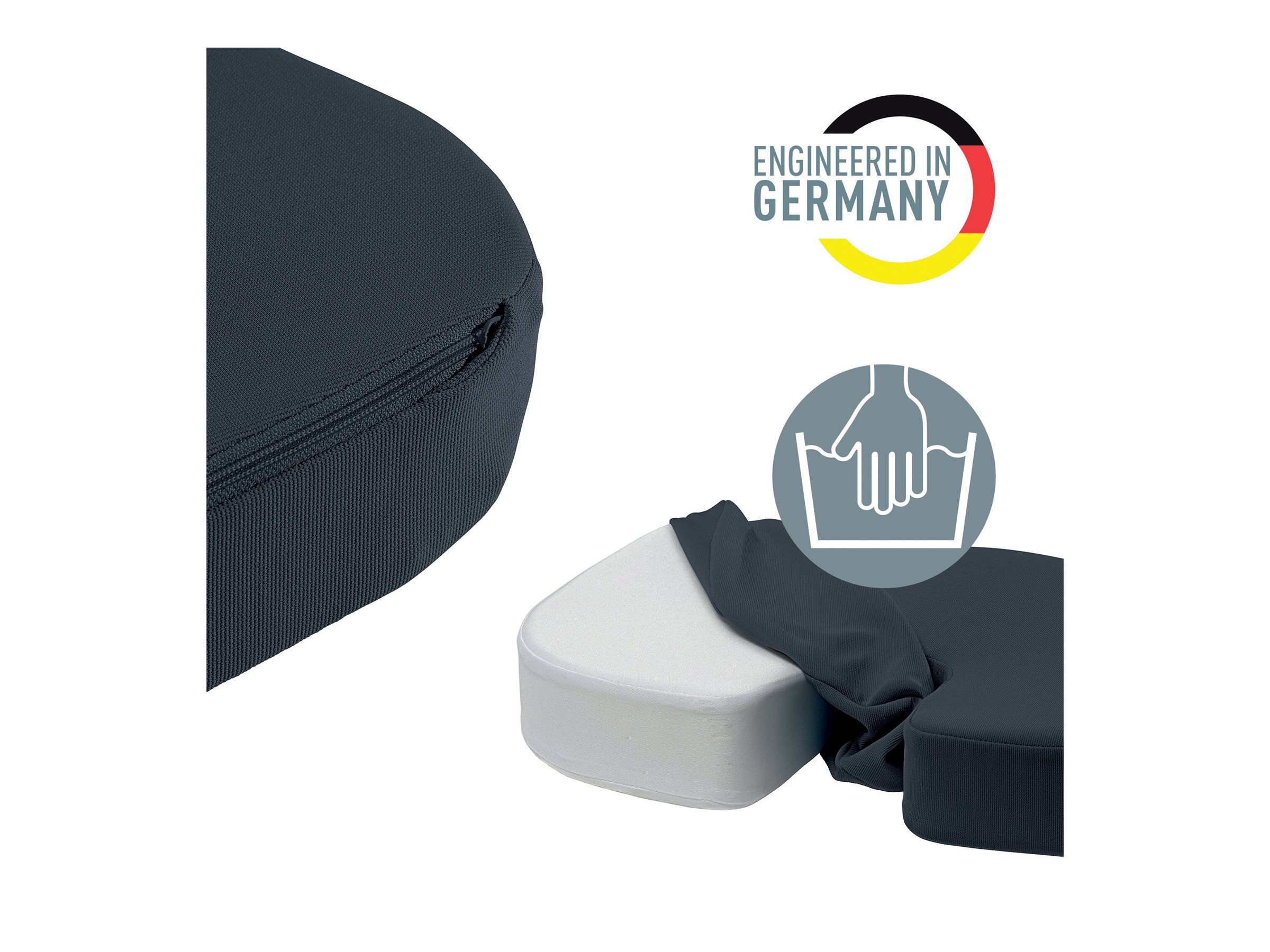 LEITZ Sitzkissen Ergo Cosy grau 45,5 x 35,5 cm