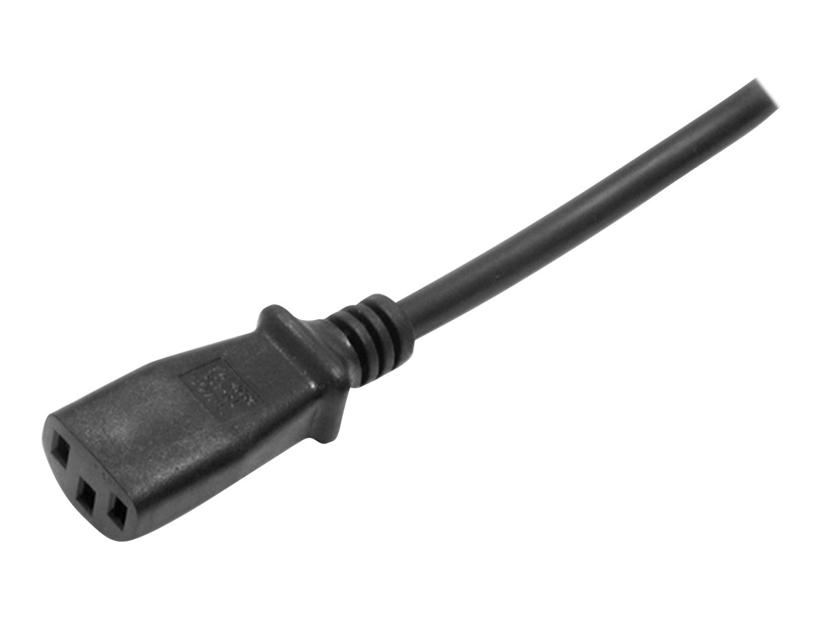 STARTECH.COM 3m 10ft Computer Power Cord 18AWG EU Schuko to C13 10A 250V Black Replacement AC PC Power Cord TV/Monitor Power Cable