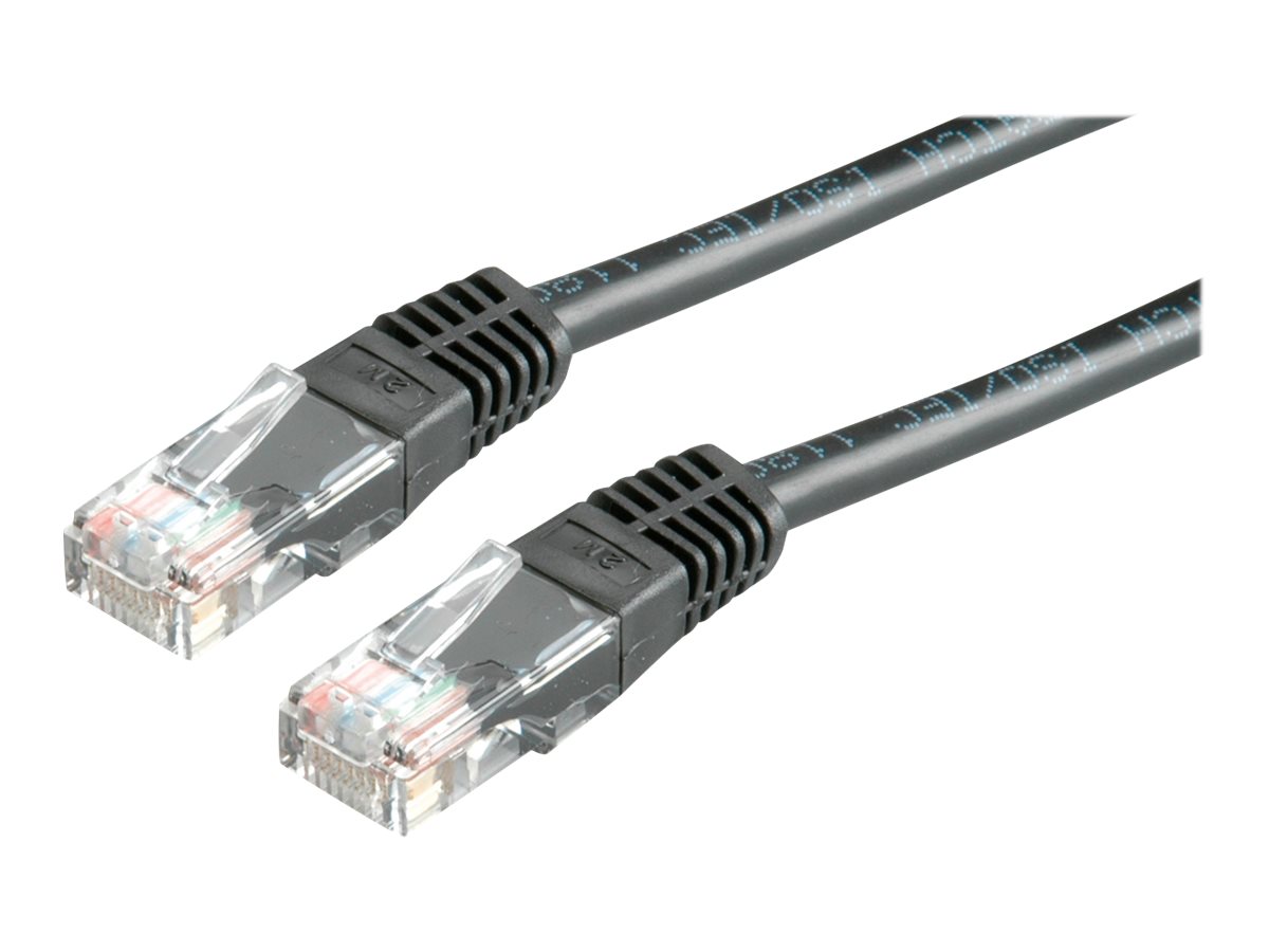 VALUE Patchkabel Kat.6 Class E UTP schwarz 5m