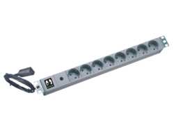 19 USV-Kaltgeräteadapter/-Steckdosenleiste 8-fach