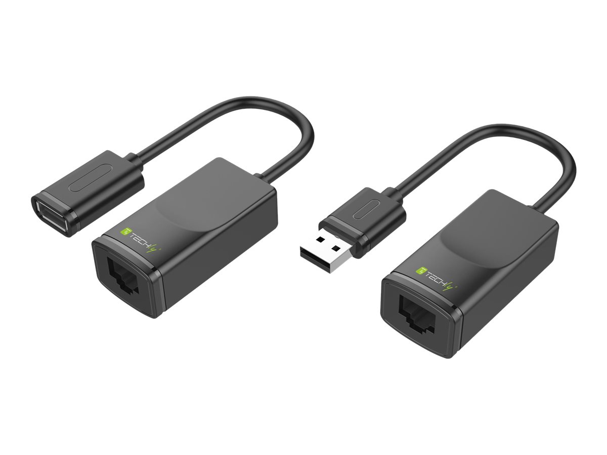 TECHLY USB1.1 Extender erweitert die Reichweite von USB Geraeten von einem USB-faehigen Computer bis 60m via Cat RJ45 Kabel TECHLY USB1.1 Extender erweitert die Reichweite von USB Geraeten von einem USB-faehigen Computer bis 60m via Cat RJ45 Kabel