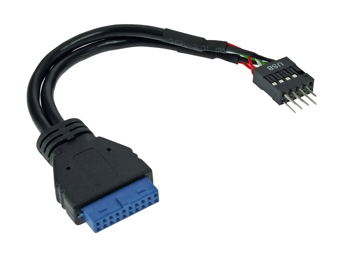INLINE USB 3.0 zu 2.0 Adapterkabel intern Pfostenanschluss  0.15m