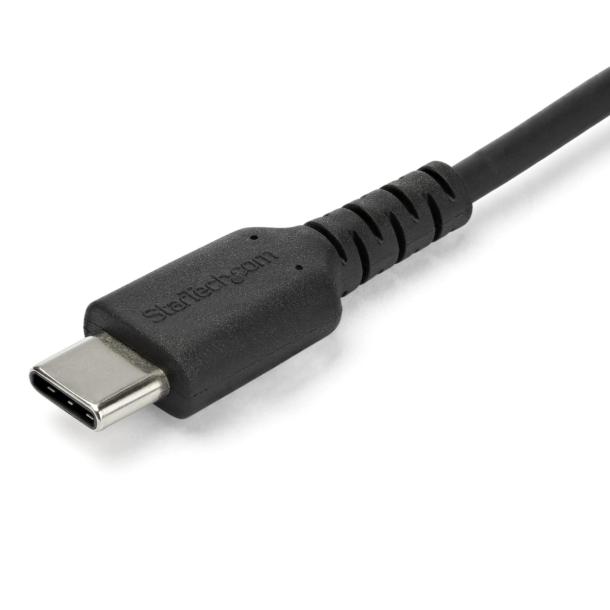 STARTECHCOM 1m USB 20 auf USBC Kabel Hochwertiges USB 20 Kabel USBKabel Schwarz Aramidfaser