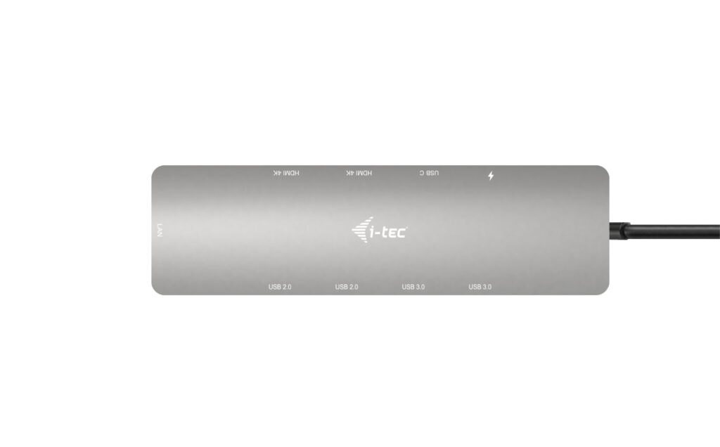 ITEC USBC Metal Nano Dock 2x HDMI 1x GLAN 2x USB 32 2x USB 20 1x USBC 32 Gen1 Data 1x USBC 100W PD
