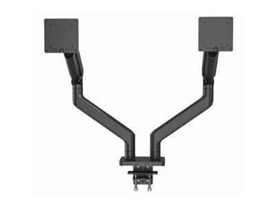 MANHATTAN Tischhalterung mit mechanischer Feder zwei Gelenke für zwei Monitore 43,18-114,30cm 17-45Zoll und bis zu 20 kg/Monitor