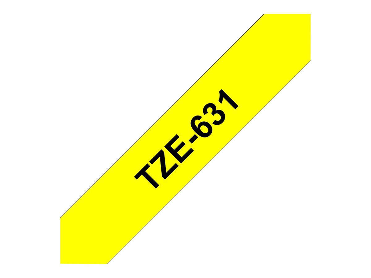 TZE631 BROTHER PT Schriftband 12mm gelb TZE631 BROTHER PT Schriftband 12mm gelb