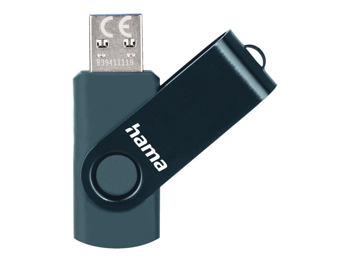 hama USB-Stick Rotate petrolblau 32 GB hama USB-Stick Rotate petrolblau 32 GB