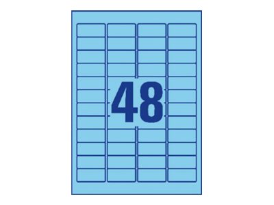 960 AVERY Zweckform Etiketten L6039-20 blau 45,7 x 21,2 mm 960 AVERY Zweckform Etiketten L6039-20 blau 45,7 x 21,2 mm