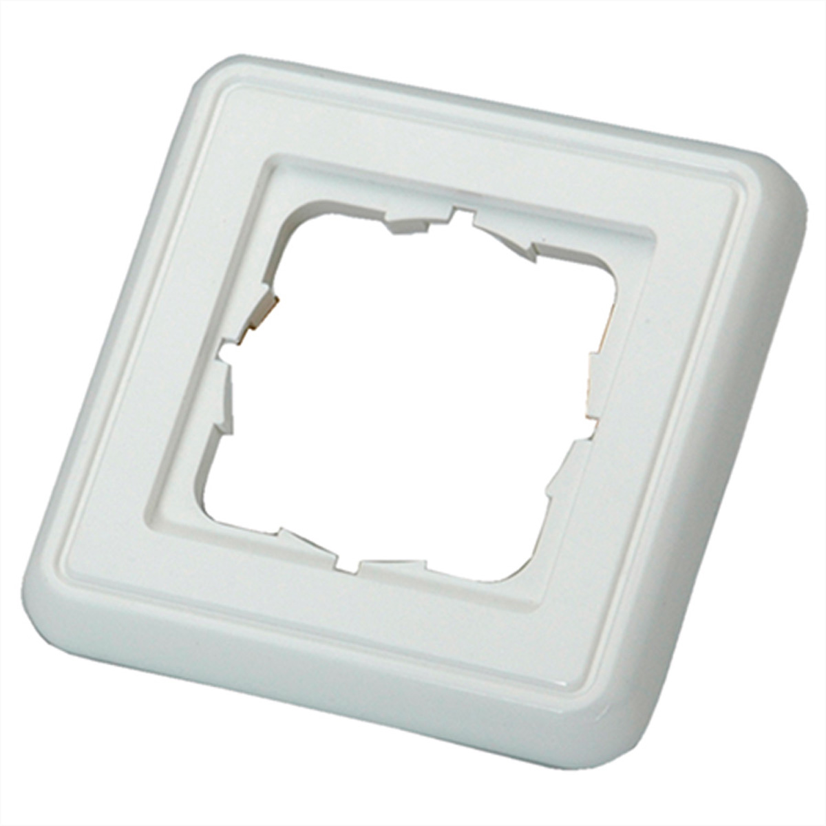 TGT Abdeckrahmen 1fach 80x80x8,7mm alpinweiss