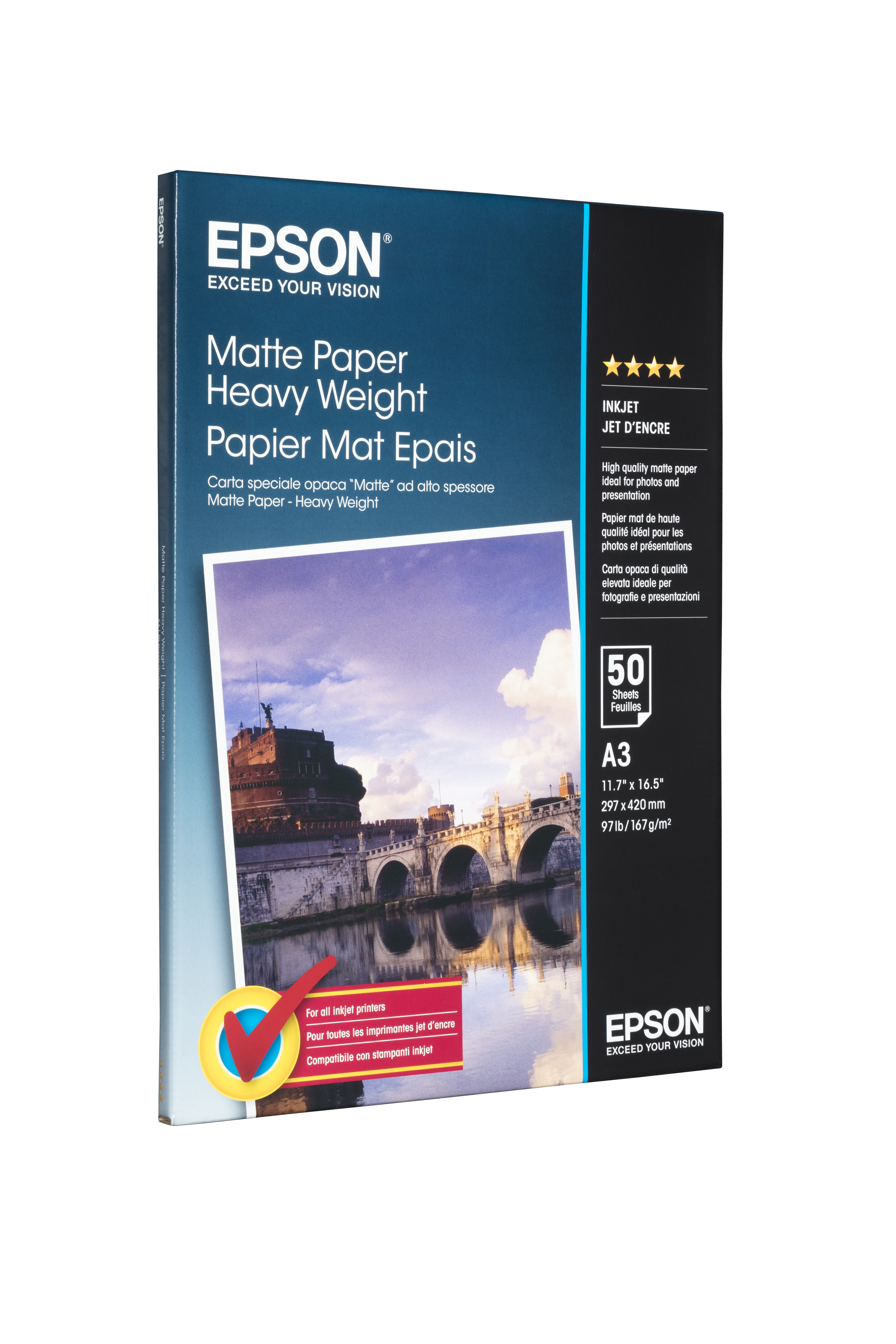 C13S041261 EPSON Papier A3 (297x420mm)