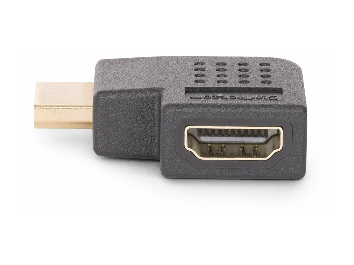 STARTECH.COM HDMI Winkelstecker Horizontaler 90 Grad HDMI 2.0 Port Saver/HDMI Adapter 4K 60Hz Steckeradapter/Verlängerung