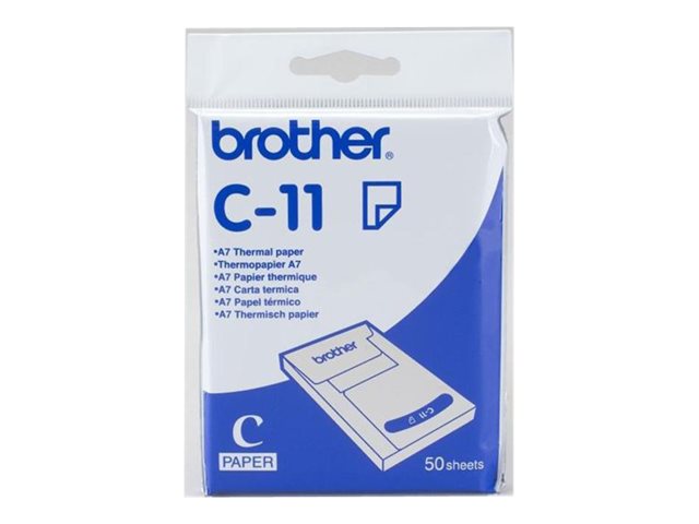 C11 BROTHER Thermopapier 50Blatt Thermo C11 BROTHER Thermopapier 50Blatt Thermo
