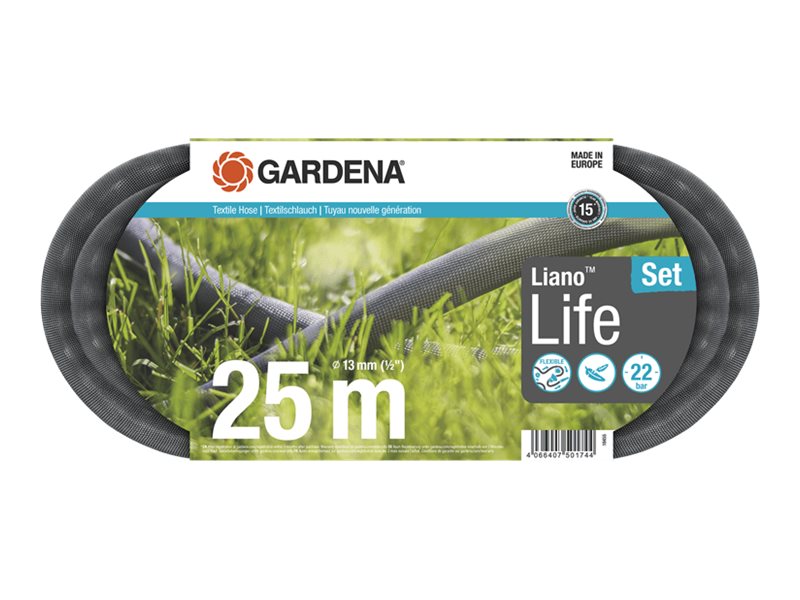 GARDENA Gartenschlauch-Set Lianoâ„¢ Life 25,0 m GARDENA Gartenschlauch-Set Lianoâ„¢ Life 25,0 m