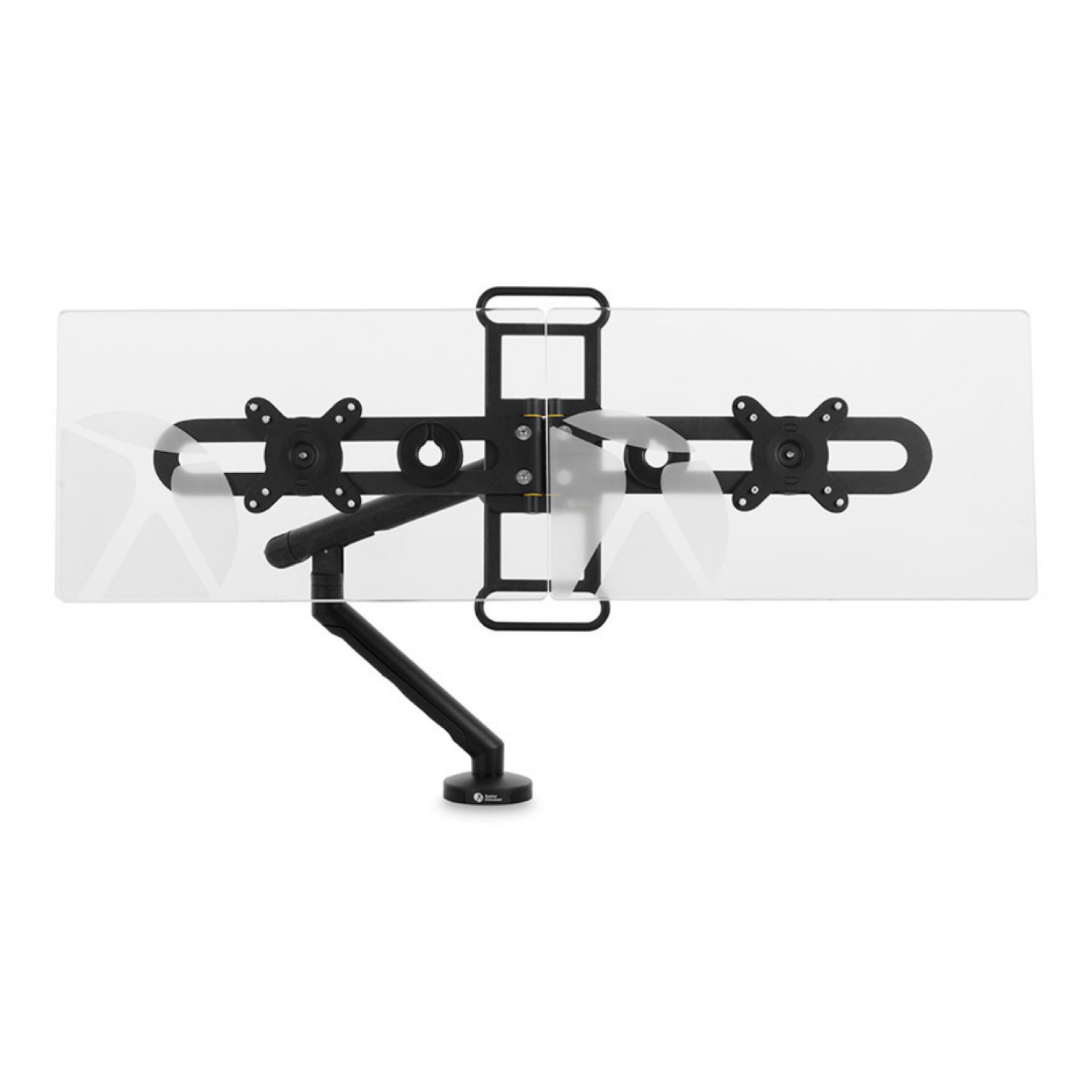 Bakker Monitorarm BE Universal Crossbar für zwei Monitore Aluminium Schwarz