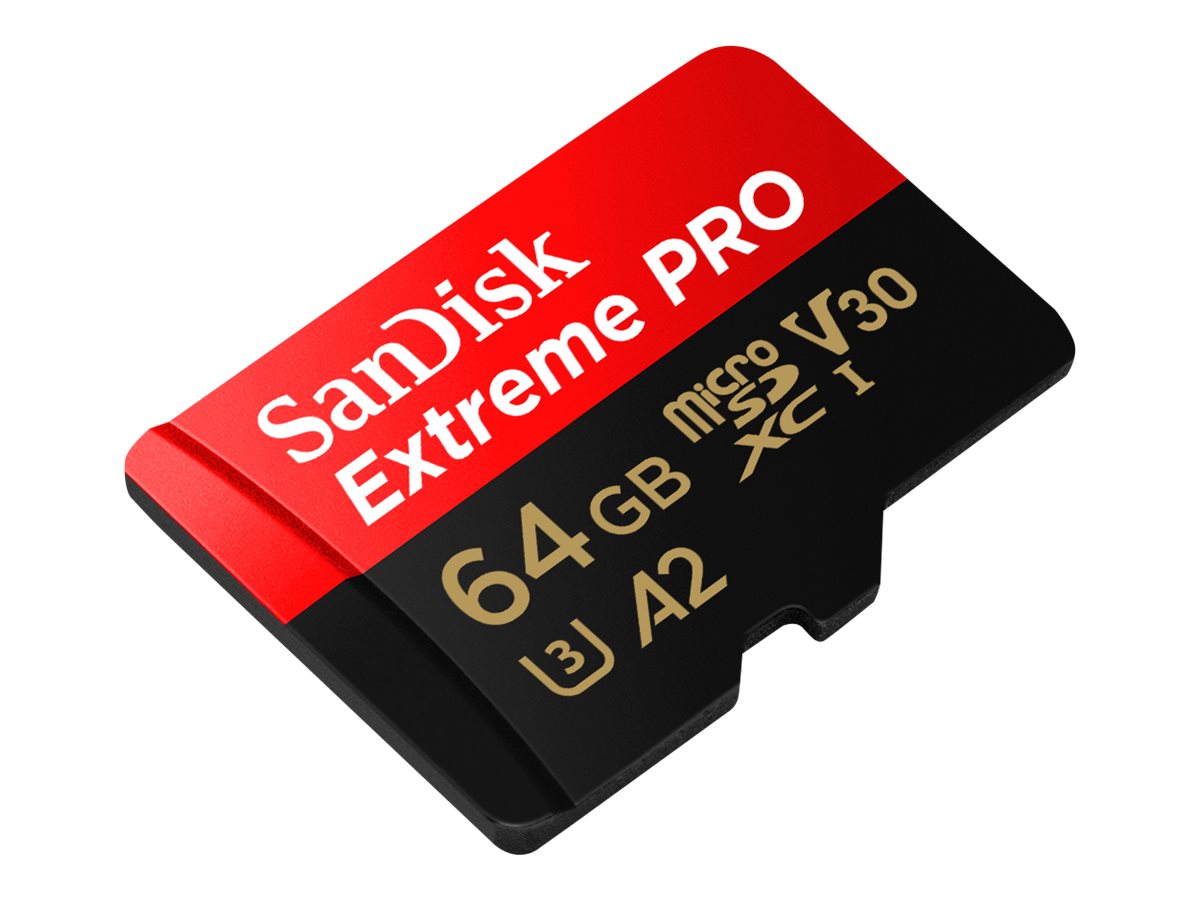 SanDisk Speicherkarte microSDXCCard Extrem PRO, 64 GB, 1 St