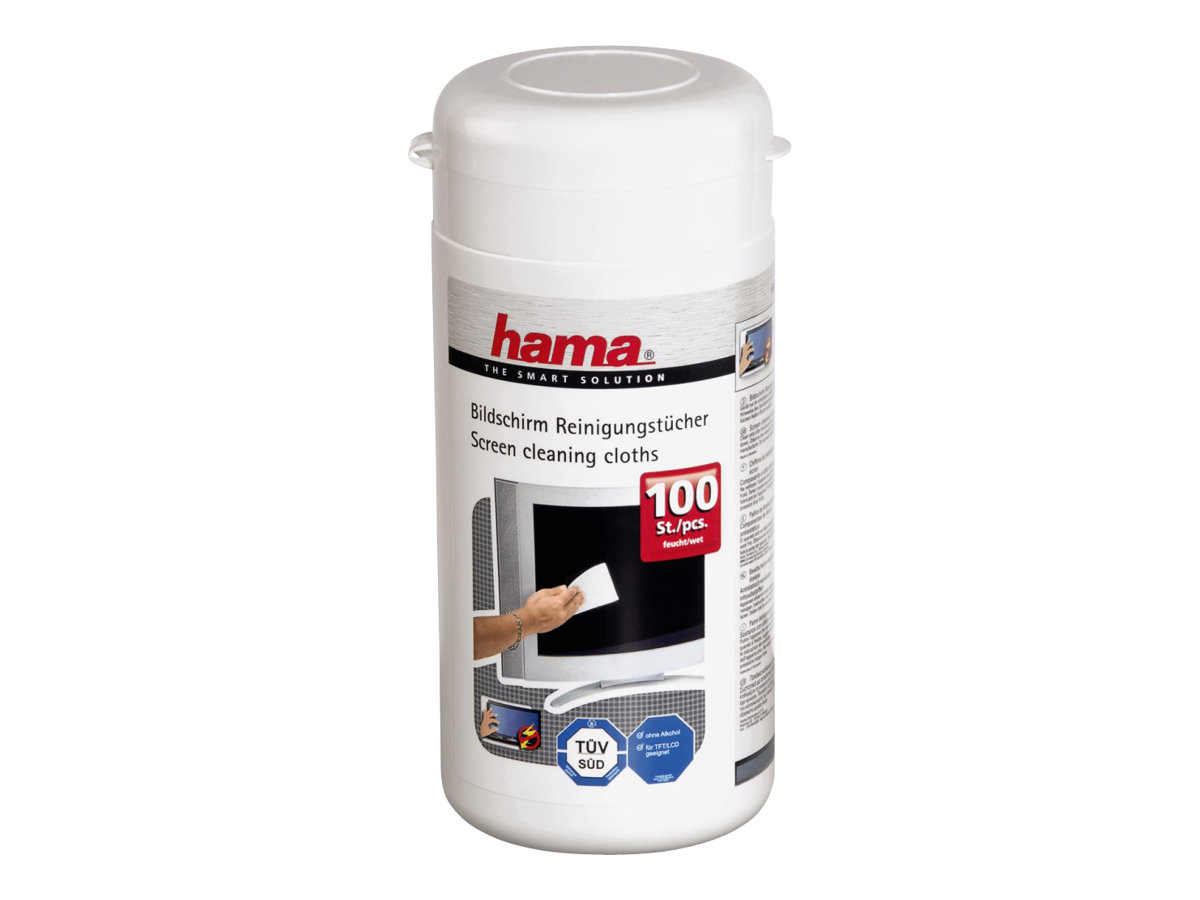 hama Bildschirm-Reinigungstuecher 1-lagig weiss, 100 Tuecher hama Bildschirm-Reinigungstuecher 1-lagig weiss, 100 Tuecher