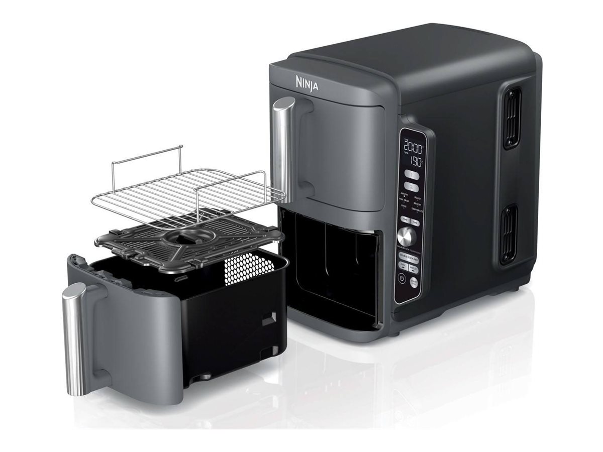 Ninja SL400EU DoppelHeissluftfritteuse grau