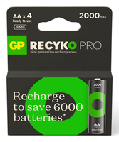 GP Akkus ReCyko PRO NiMH Mignon AA 2000 mAh, 4 St