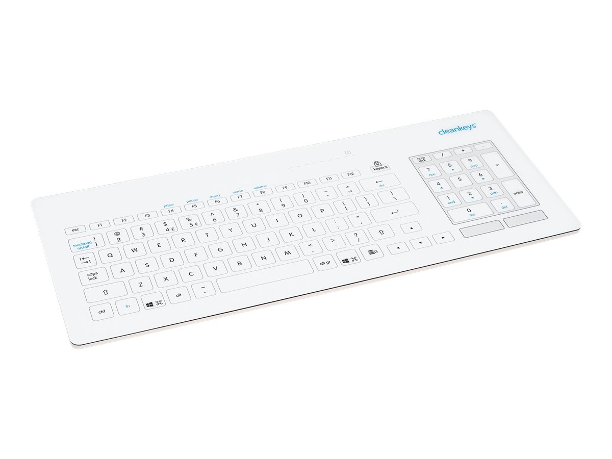 GETT CLEANKEYS CK5 kapazitive Glastastatur integr.Touchpad und NUM block IP65 wasserdicht desinfizierbar Gorilla Glas Layout: DE GETT CLEANKEYS CK5 kapazitive Glastastatur integr.Touchpad und NUM block IP65 wasserdicht desinfizierbar Gorilla Glas Layout: DE