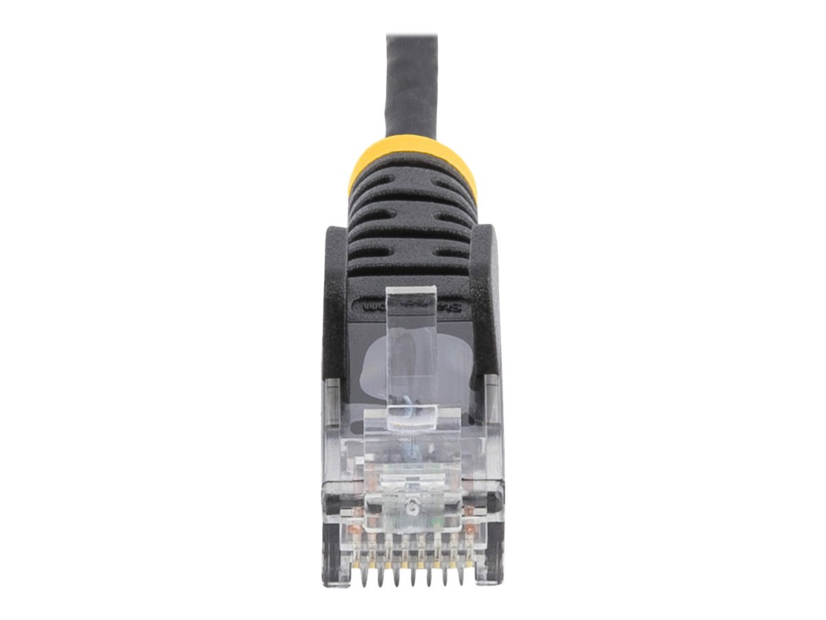 STARTECH.COM 3m CAT6 Cable - Black Slim CAT6 Patch Cable - Snagless RJ45 Connectors - LSZH - 28 AWG Copper Wire