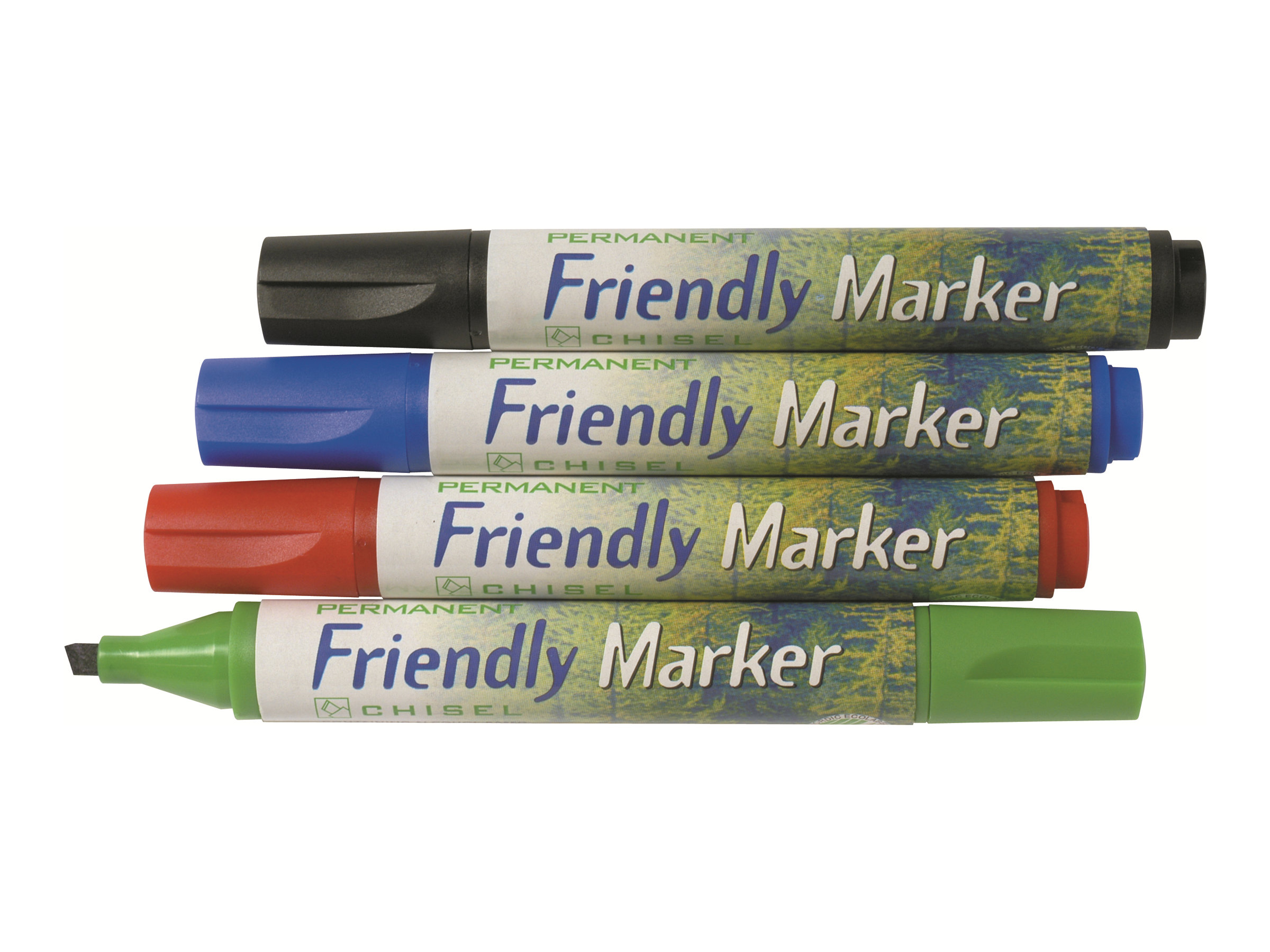 BALLOGRAF Friendly Medium PermanentmarkerSet farbsortiert 1,0 5,0 mm, 4 St