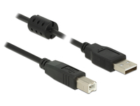 05m USB 20AUSB 20B 05m USB A USB B Maennlich Maennlich Schwarz USB Kabel