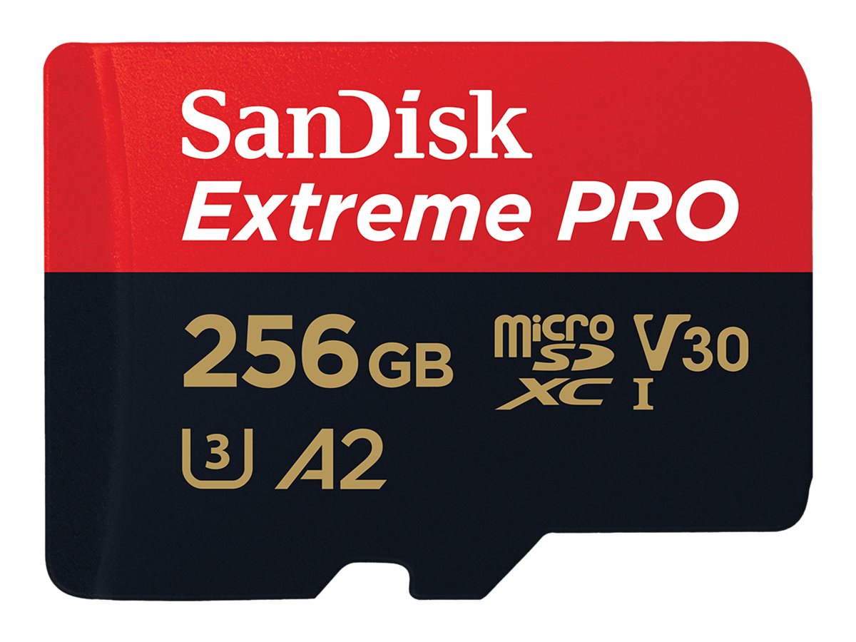 SanDisk Speicherkarte microSDXC-Card Extrem PRO 256 GB