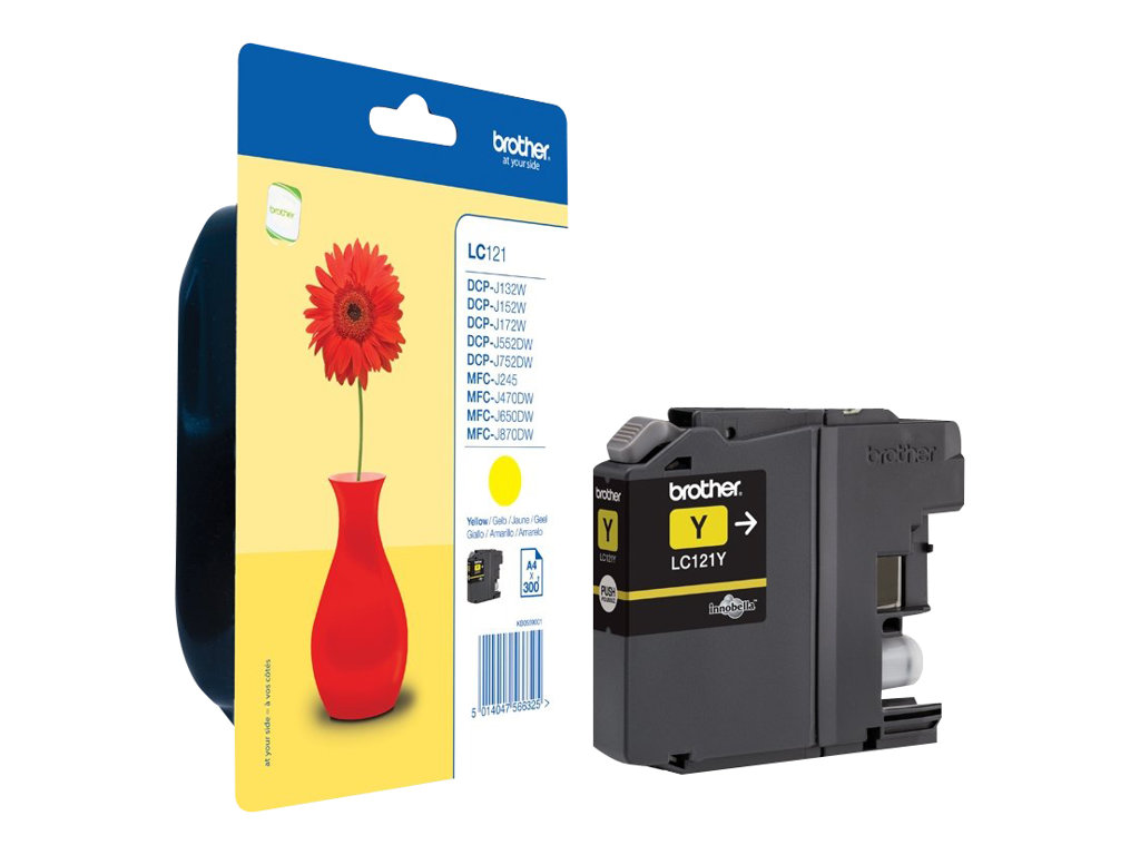 LC121Y BROTHER MFC Tinte yellow 300