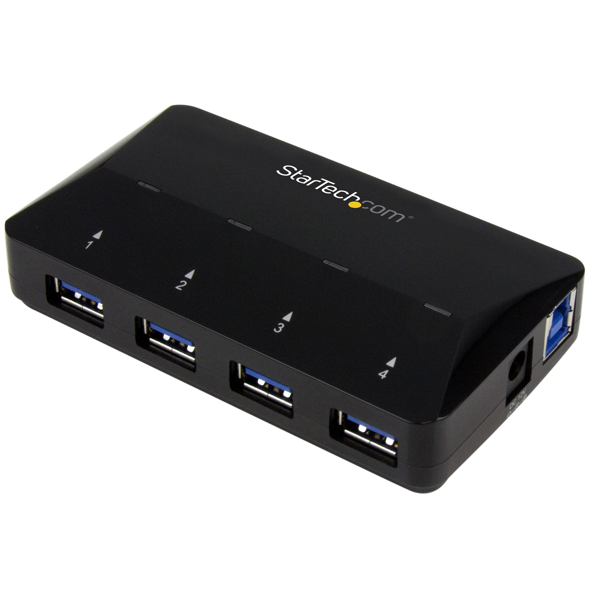 STARTECHCOM 4 Port USB 30 Hub plus dedizierter Ladeanschluss 1 x 24 A Port Desktop USB Hub und Schnelllade Station