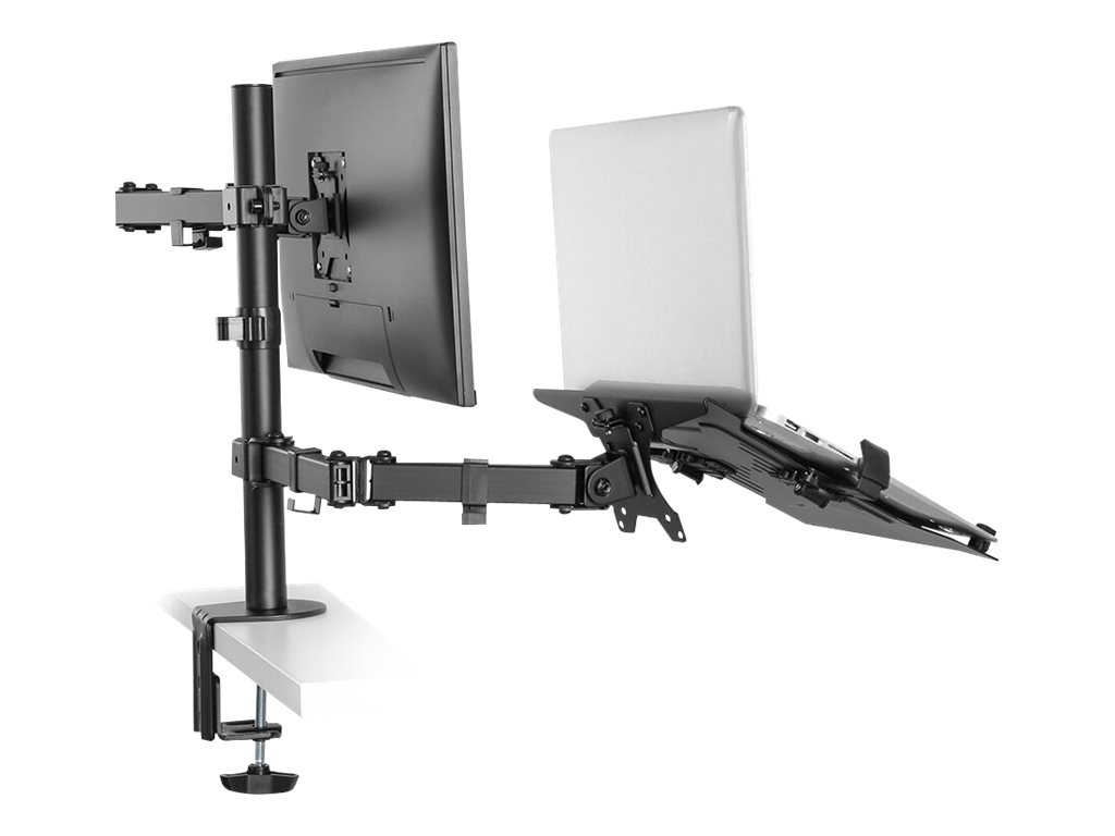 NEOMOUNTS Monitor und Notebook Tischhalterung 25,4-81,3cm 10-32Zoll max 8kg Volle Bewegung deskmount schwarz