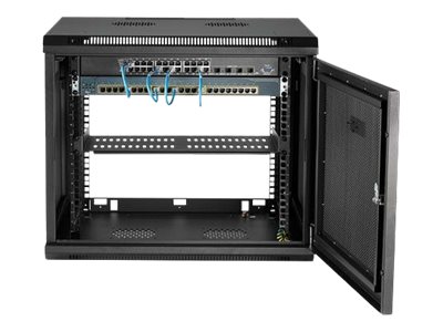 StarTech.com 9U Wall Mount Server Rack Cabinet - 4-Post Adjustable Depth (2 to 19) Network Equipment Enclosure with Cable Management (RK920WALM) - Schrank für Rack-Gehäuse - 9U