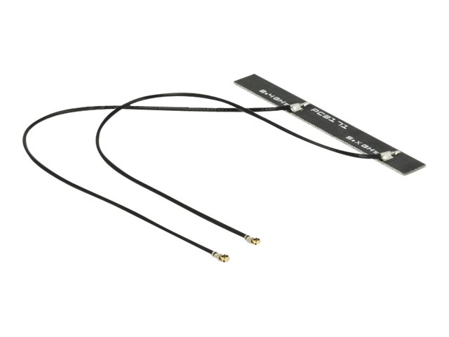 Delock WLAN Doppelantenne 2 x MHF IV HSC MXHP32 kompatibler Stecker